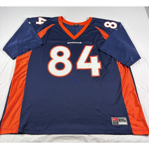 Shannon Sharpe Denver Broncos Jersey Mens 2XL Blue Nike Team Vintage Y2K NFL